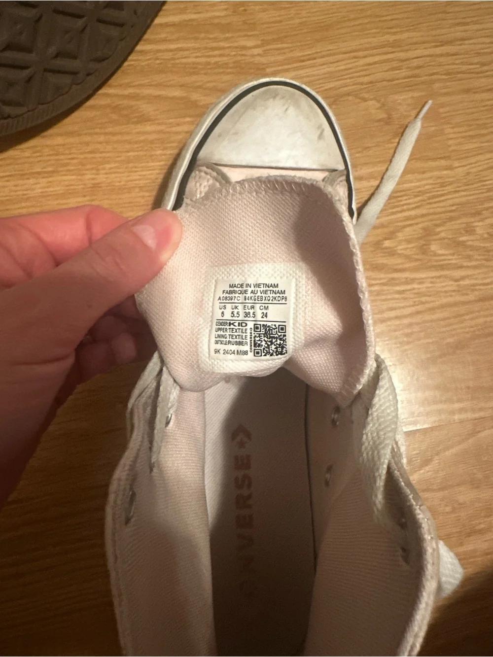Light Pink High-Top Converse